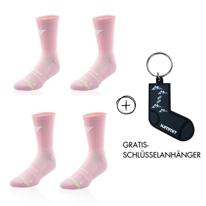 4 Paar Merino „Versus“ Socken + Gratis Schlüsselanhänger